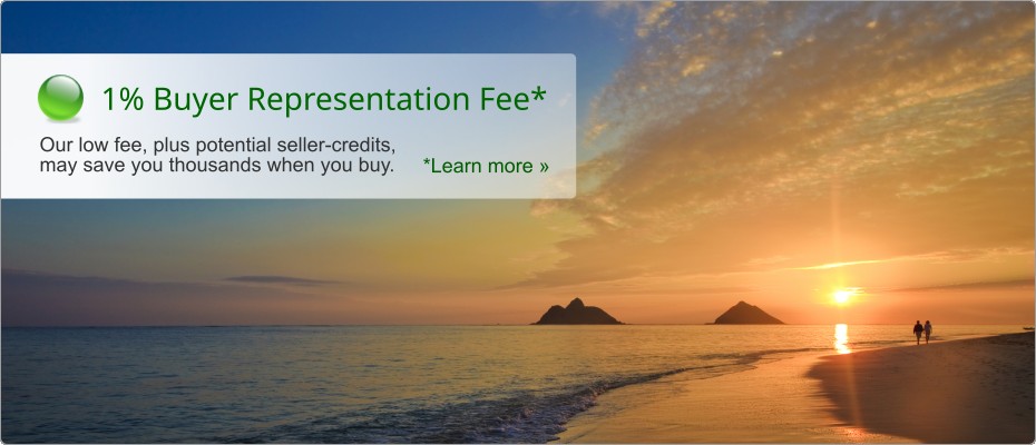 1% Buyer Representation Fee* - We may save you thousands on your purchase.